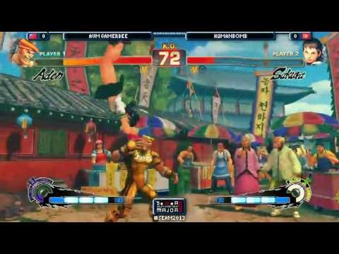 SEAM2013 SF4 Gamerbee (Adon) vs HumanBomb (Sakura) Winner Finals