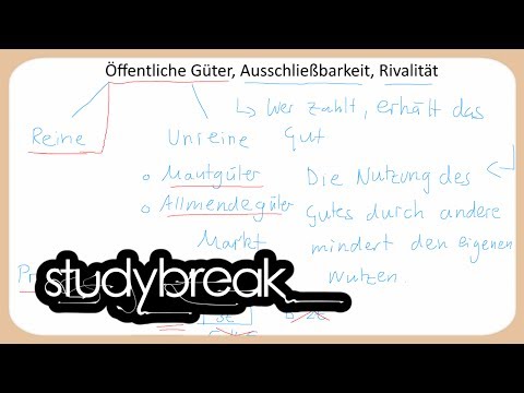 Öffentliche Güter, Ausschließbarkeit, Rivalität | Finanzwissenschaft