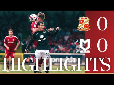 FC Swindon Town 0-0 FC MK Milton Keynes Dons