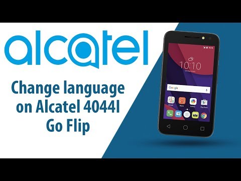How to change language on Alcatel Go Flip 4044I?