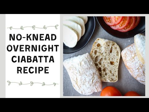 No-Knead Ciabatta Roll Recipe