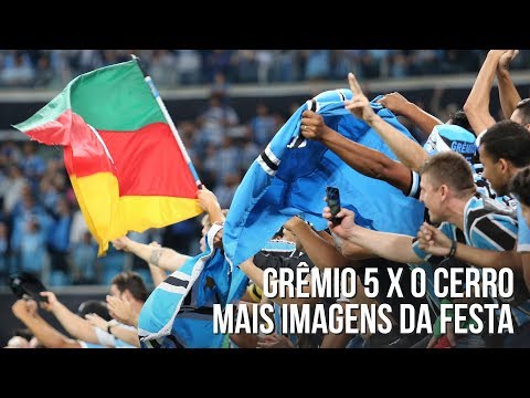 "Grêmio 5 x 0 Cerro - Festa da Geral do Grêmio" Barra: Geral do Grêmio &bull; Club: Grêmio