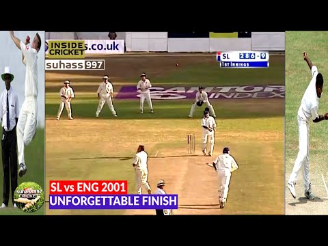 SRI LANKA vs ENGLAND 2001 2nd TEST | UNFORGETTABLE FINISH