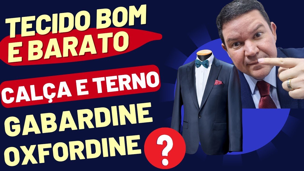 Qual TECIDO mais BARATO para Calça e terno Inacreditável