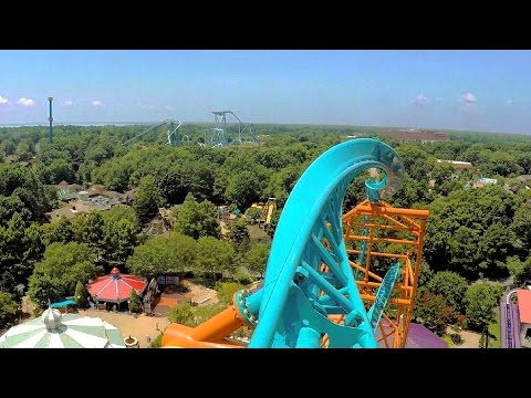 Tempesto front seat on-ride HD POV @60fps Busch Gardens Williamsburg