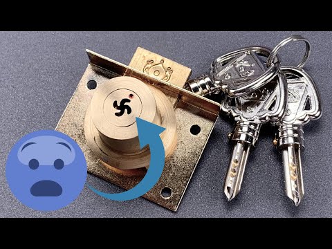 [1061]越南鎖，有一個出人意料的鍵槽。 ([1061] Vietnamese Lock With A Surprising Keyway)