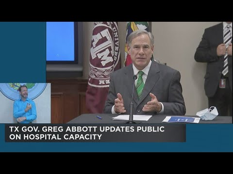 TX Gov. Greg Abbott Update On Hospital Capacity & Covid-19 Cases