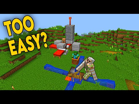 5 MINUTE Iron Farm! 300-400 iron/hr/farm 1.14-1.21.9+ [TUTORIAL]