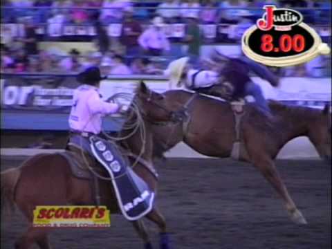 Bareback riding round winner, Reno Rodeo 6/17 - Tilden Hooper