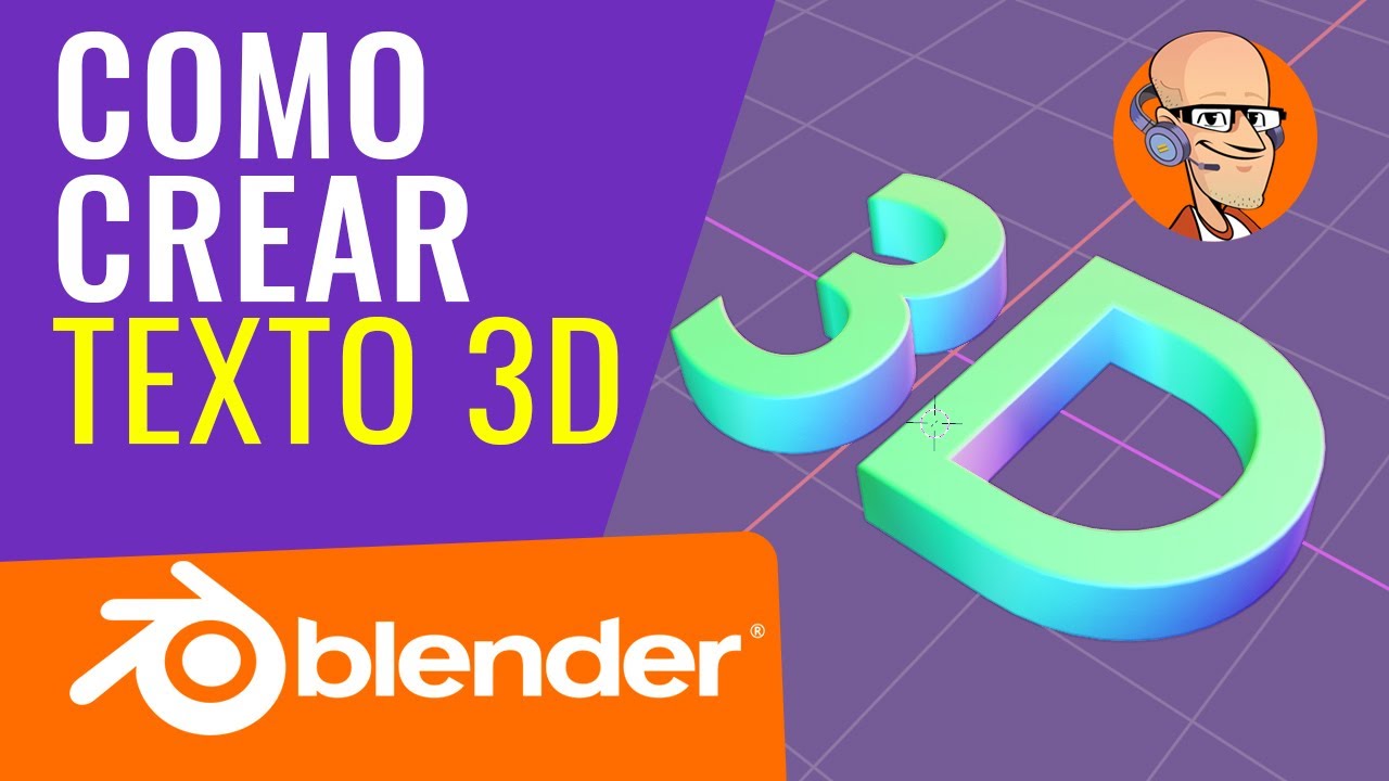 Como crear Texto 3D en BLENDER 3.6 | Tutorial #2.03 | Curso Animacion