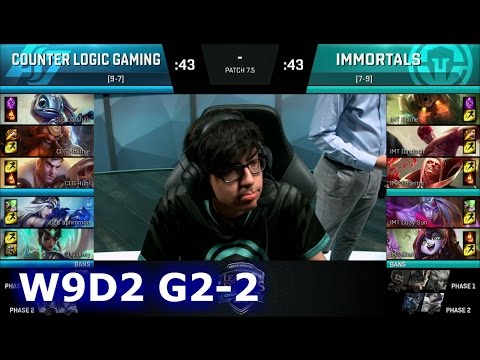 Immortals vs CLG Game 2 | S7 NA LCS Spring 2017 Week 9 Day 2 | IMT vs CLG G2 W9D2