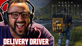 Real Delivery Driver Plays Death Stranding • Professionals Play