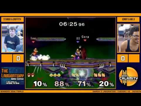 S@LT #43 - Jonny Gumball & Mk.II vs Griffith & Stango - Winners Semi Finals - Melee Doubles