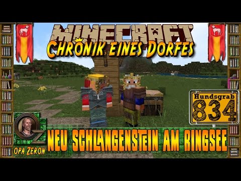 Minecraft #834-Chronik eines Dorfes-Neu Schlangenstein am Ringsee[HD+Deutsch]