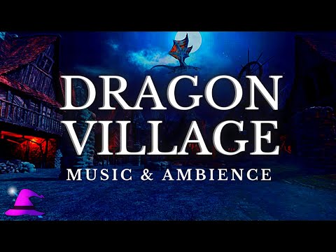 Fantasy Medieval Village Ambience Vol. 2 | Folk, Celtic Music & Peaceful Night Ambience - D&D