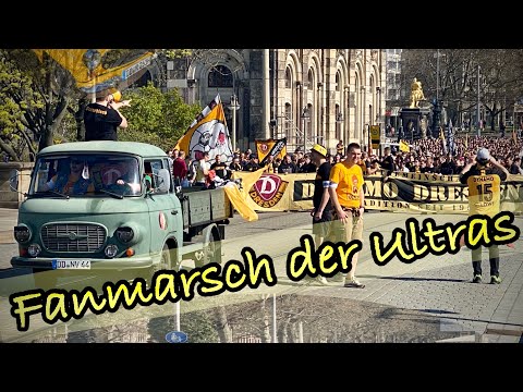 Dynamo Dresden | Fanmarsch der Ultras zum 70.Geburtstag der Sportgemeinschaft Dynamo🔥🖤💛
