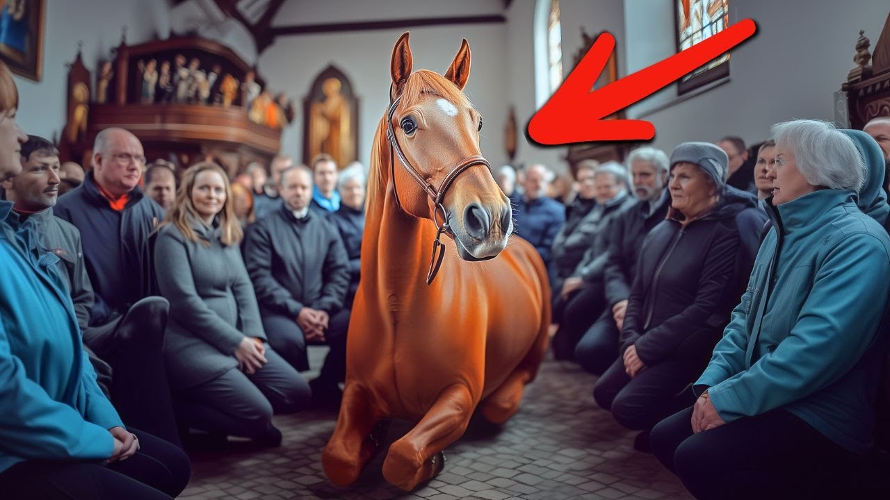 Horse Kneels During MASS —The Miraculous Moment Stunned The Whole Church!