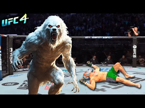 Old Bruce Lee vs. White Werewolf (EA sports UFC 4)