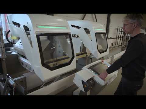 CALVET | MECAL SW 553 REVERSE GARDA-3 | CNC 2-KOPS ZAAGMACHINE voor ALUMINIUM en PVC profielen