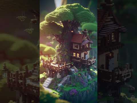 CurtisBuilds - Minecraft Fantasy Base Ideas For Your Next Build🌳 #shorts