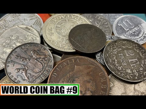 200+ Year Old Copper & Large Silver Coinage Found In Half Pound Foreign Coin Hunt - Bag #9