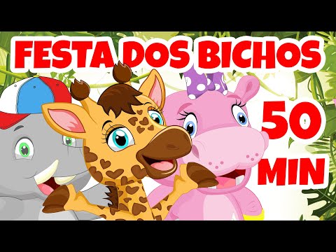 Festa dos Bichos - Giramille 50 min | Desenho Animado Musical