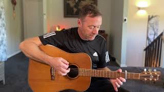 How to play Angry Anymore by Ani Difranco on Acoustic Guitar in the correct tuning