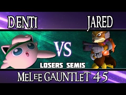 Melee Gauntlet 45 - TLOC | Denti (Jigglypuff) vs Jared (Fox)