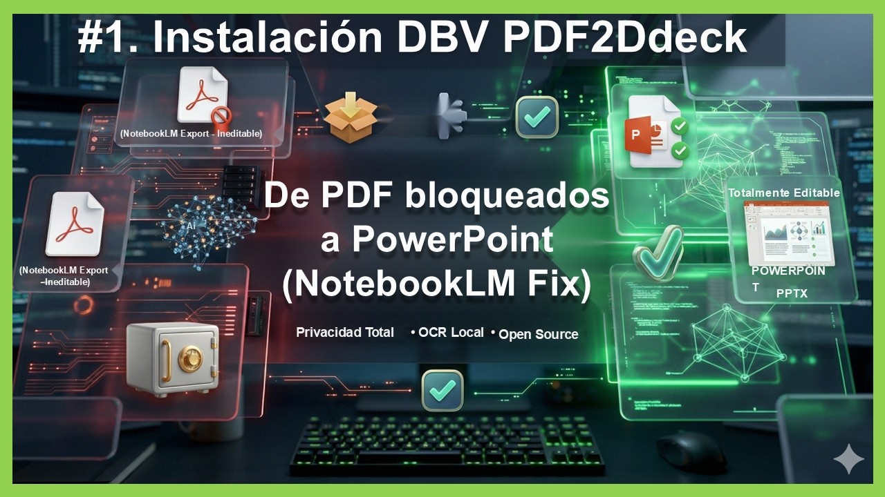 #1. DBV PDF2Deck: Instalación paso a paso para editar PDFs de NotebookLM