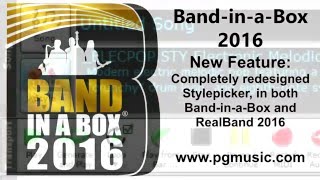 Band in a Box 2016 for Windows - New Features and New RealTracks!