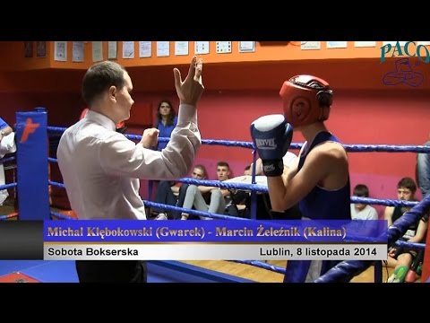 Sobota Bokserska: Michal Kłębokowski (Gwarek) - Marcin Żeleźnik (Kalina)