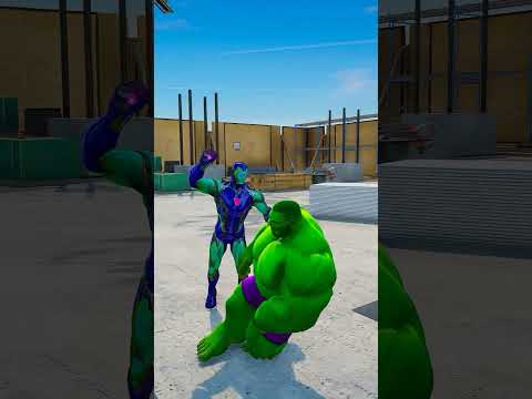 GTA V: BLUE IRON MAN KILL HULK 😓| #shorts