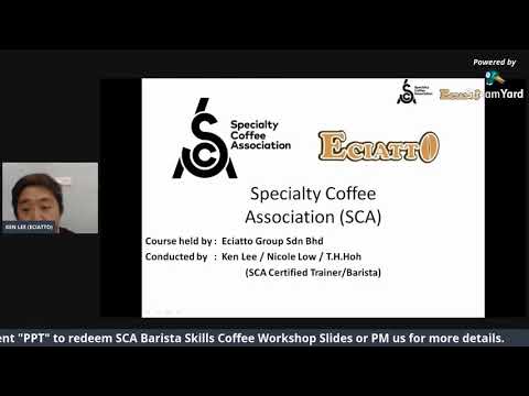 Online SCA Barista Skills - Level of Intermediate (Episode #3)