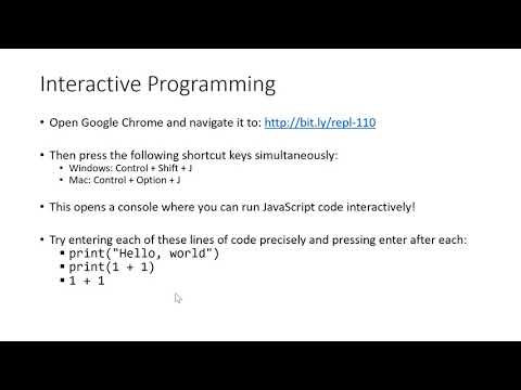 V01 - Interactive Programming vs  Stored Programs