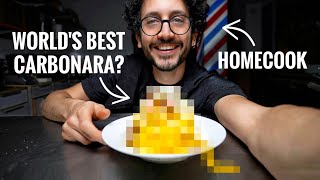 I Try To Master The World's Best Carbonara Pasta (full recipe) by Alex French Guy Cooking