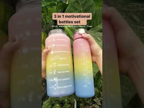 Plastic Water Bottle 3 Pcs Set