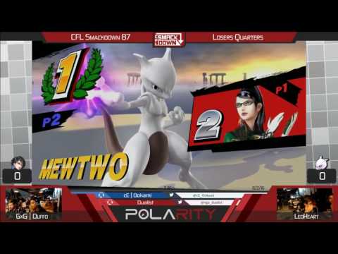 CFL Smackdown 88 WiiU - GxG | Duffo (Bayonetta, Little Mac) vs LeoHeart (Mewtwo) - Losers Quarters
