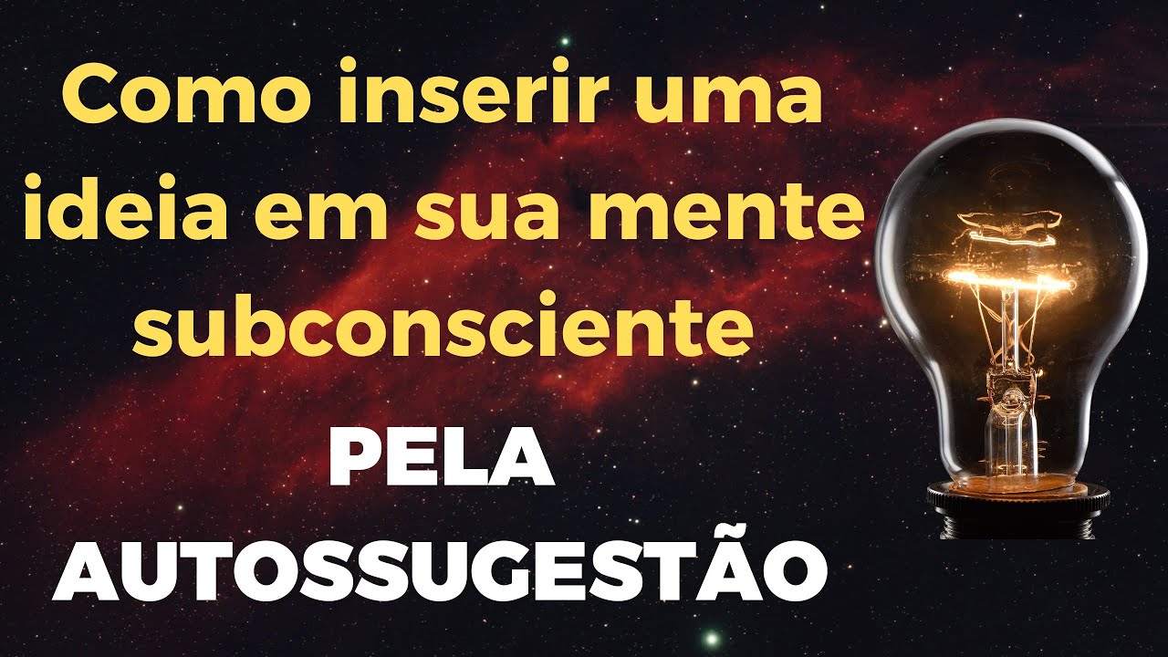 How to insert an idea into your subconscious mind!