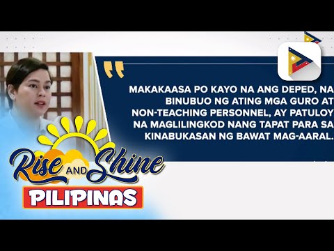 VP Sara Duterte, nagpasalamat sa suporta at tiwala ni PBBM