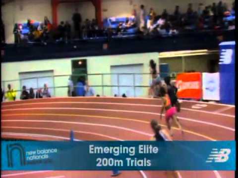 Girls 200m EE Prelim Heat 8 - New Balance Indoor Nationals 2011
