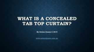 blockout curtains concealed tab top