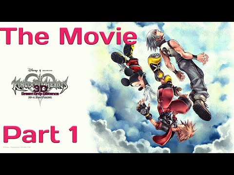 Kingdom Hearts Dream Drop Distance  All Cutscenes! The Movie! Part 1!