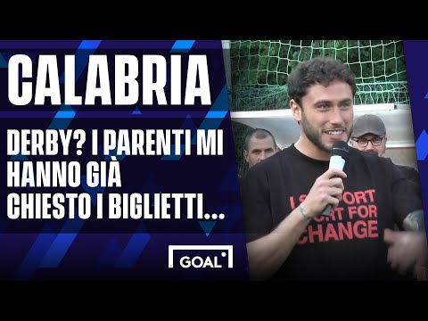 Calabria scherza sul Derby: "I parenti hanno già cominciato a chiedermi i biglietti..."