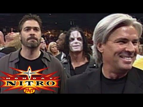 Eric Bischoff & Vince Russo conduct the "Great Reset" of WCW all titles stripped - Monday Nitro 2000