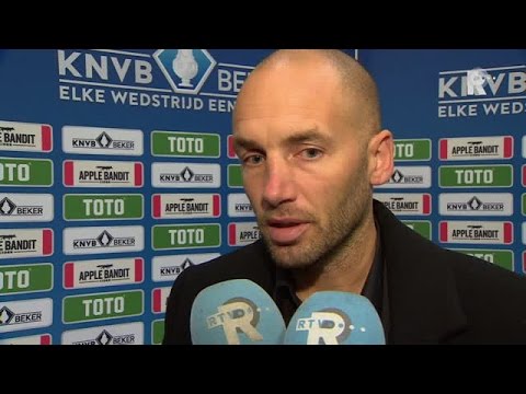 Mitchell van der Gaag na afloop van Feyenoord - Excelsior