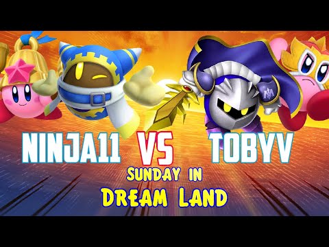 ninja11 (Magolor/Bell) vs TobyV (Meta Knight/Wrestler) - Kirby Fighters 2 - Sunday in Dream Land #3