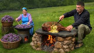 Stone-Sizzled Stuffed BEEF Steak with Blossom Jam!