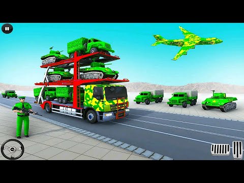 US army car transporter Vehicle: Us Army Bike Transport Simulator | Android iOS Gameplay
