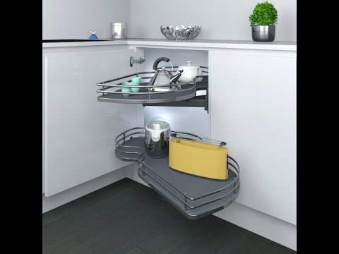 Plateaux pour meuble d'angle 846 Combi's - Ellite-L450mm-blanc-gauche - reconditionné INOXA