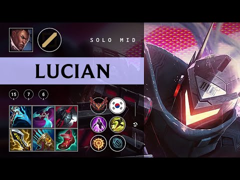 Lucian Mid vs Diana - KR Grandmaster Patch 25.22